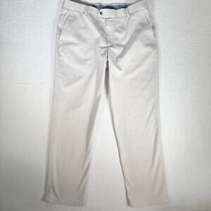 Charles Tyrwhitt Men's 36/30 (35/28.5) Beige Classic Fit Ultimate Non- Chino